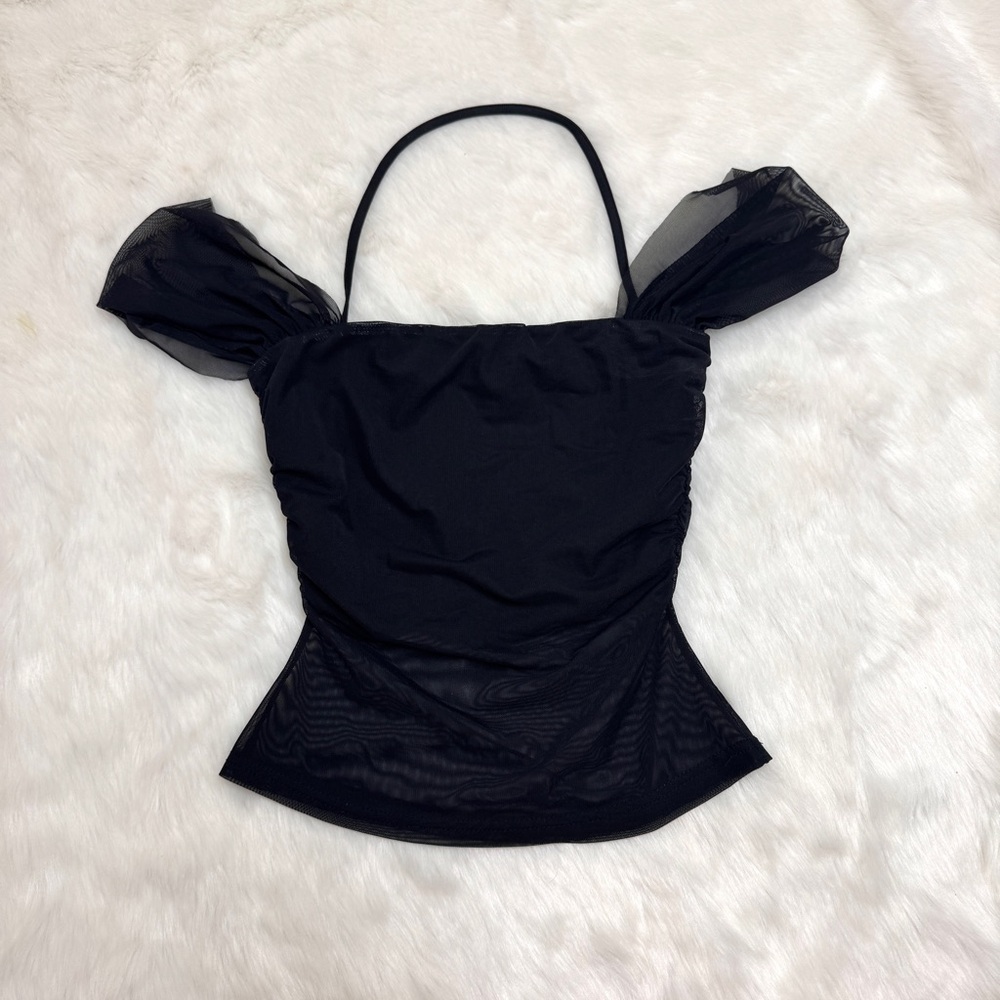 Black Off-Shoulder Top